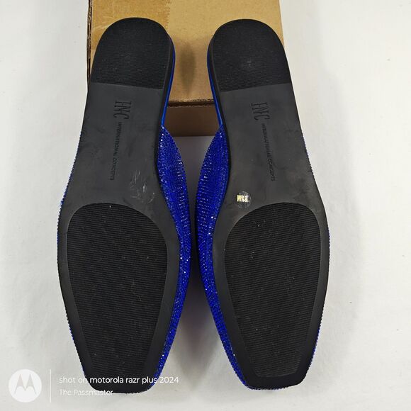 Women's INC Joslyn Crystal Square Toe Slip-On Mule Flats US Size 8.5 - Picture 6 of 7